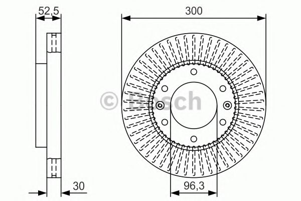 BOSCH - 0 986 479 T88 - Диск гальмівний