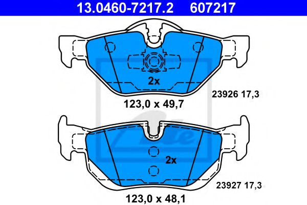 Гальмівні колодки дискові задні BMW 3 (E90/E90N) 320d 05-/X1 (E84) 09-