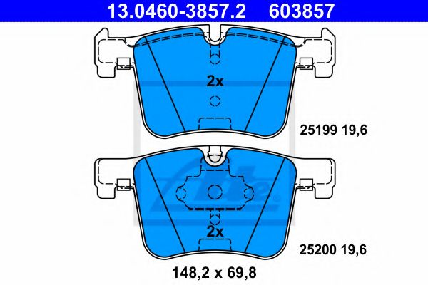 Гальмівні колодки дискові перед. BMW 5 (F10), 5 Touring (F11), X3 (F25), Z4 (E89) 09 -