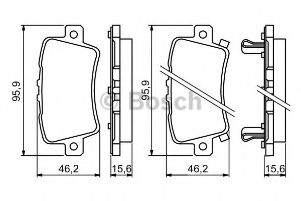 BOSCH - 0 986 494 249 - Торм.колодки зад. Honda Civic VII and Hatchback and Type R 01/06- (wva 24086)