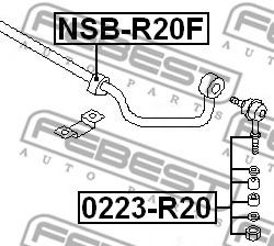 FEBEST - 0223-R20 - Стабілізатор (стійки)