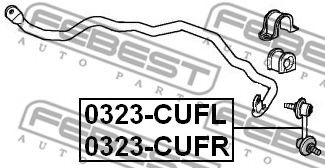 FEBEST - 0323-CUFL - Тяга стабiлiзатора перед. ліва   Honda Accord (CL7) 08-