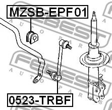 FEBEST - 0523-TRBF - ТЯГА СТАБИЛИЗАТОРА ПЕРЕДНЯЯ (MAZDA 2 DE 2007-) FEBEST