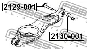 FEBEST - 2130-001 - Шайба для болта з ексцентриком зад.  Ford C-Max, Focus C-Max, Focus II 1.4-2.5 10.03-09.12