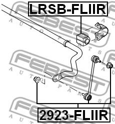 FEBEST - 2923-FLIIR - Тяга стабілізаторп зад. Land Rover Freelander 2 /LR2 (FA) 07-