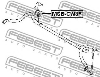 FEBEST - MSB-CW8F - Втулка стабілізатора перед. Mitsubishi Outlander 06-/ ASX 10-