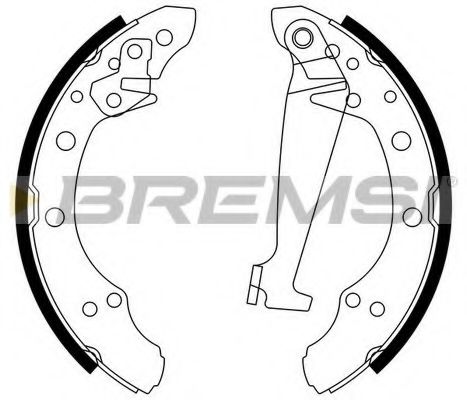 BREMSI - GF0556 - Тормозные колодки зад. Caddy II (200x40)