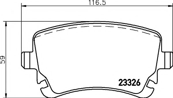TEXTAR - 2332601 - Тормозные колодки (дисков торм.)