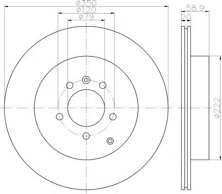 TEXTAR - 92147703 - Диск гальмівний задн. Land Rover Range Rover III  05-