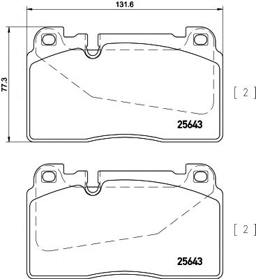 TEXTAR - 2564301 - 2564301 TEXTAR Гальмівні колодки до дисків