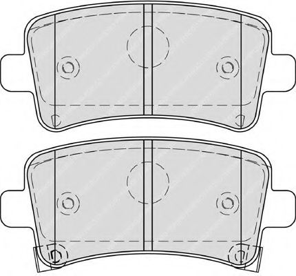 FERODO - FDB4252 - Гальмівні колодки дискові зад. Opel Insignia 08-/Saab 9-5 10-