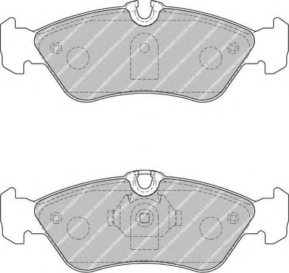 FERODO - FVR1876 - Гальмівні колодки дискові зад. DB Sprinter (901, 902, 903) VW LT (28-35, 28-46) 2.2-2.8 02.95-