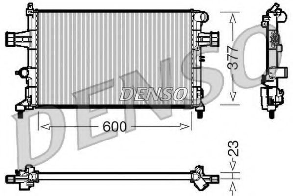DENSO - DRM20083 - Радиатор, охлаждение двигателя (Охлаждение)