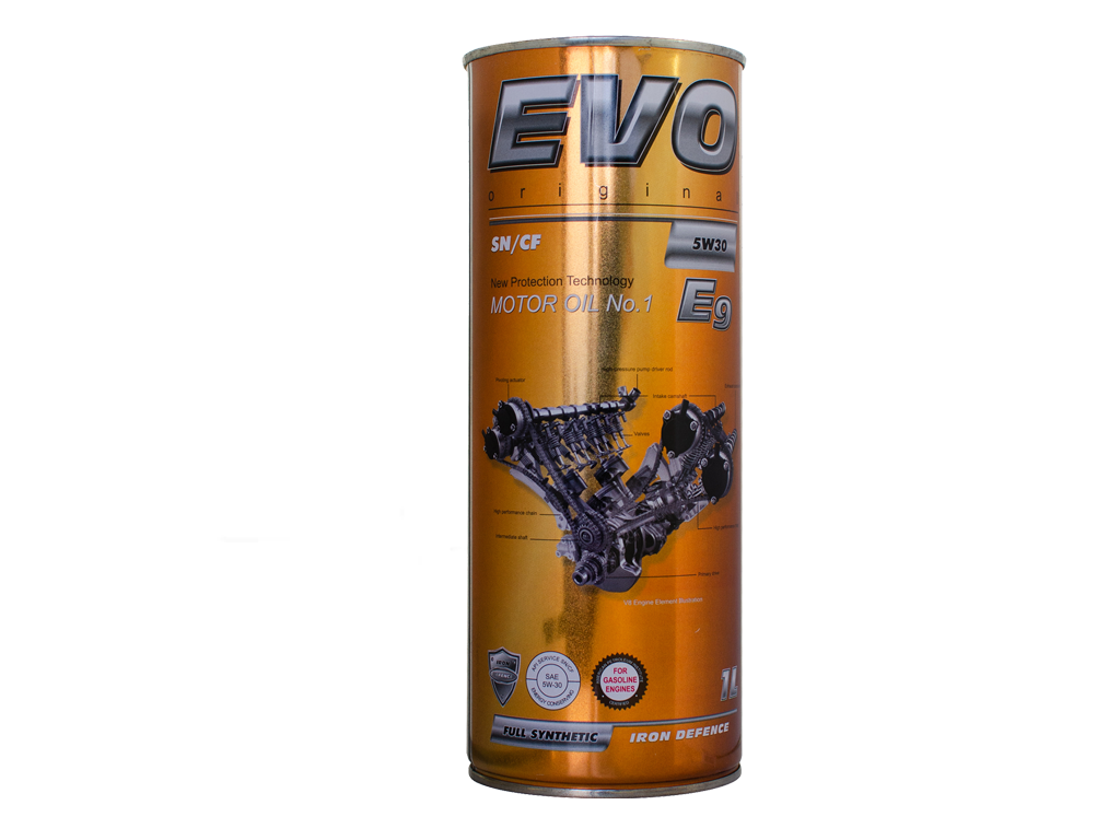 EVO - EVO E9 5W30 1L - Олива двигуна 1L EVO E9 5W30 (API SN/CF, ACEA A3/B4/C3, MB 229.31, VW 502.00/505.00, BMW LL-04, GM Dexos2)