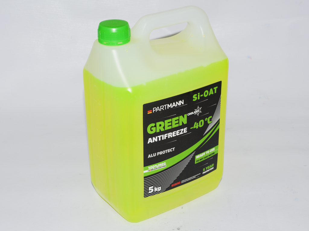 Антифриз зелений G11(SI-OAT) -36C 5kg (готовий)