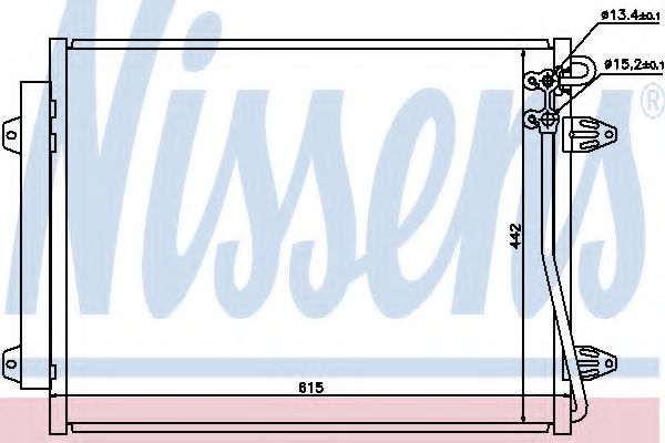 NISSENS - 94832 - Радіатор кондиціонера VW Passat CC 13-