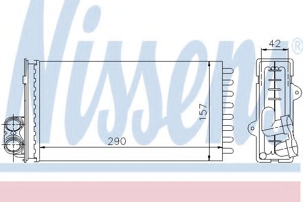 NISSENS - 73356 - Радіатор пічки