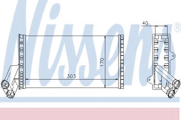 Радіатор пічки Citroen Jumpy1.6/1.8/1.9D/1.9TD