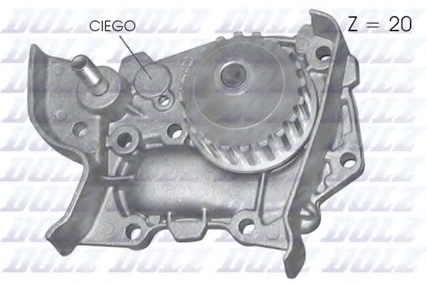 DOLZ - R214 - Водяна помпа  Dacia Super Nova/Solenza/Renault Kangoo/Megane 1.4,1.6 96-