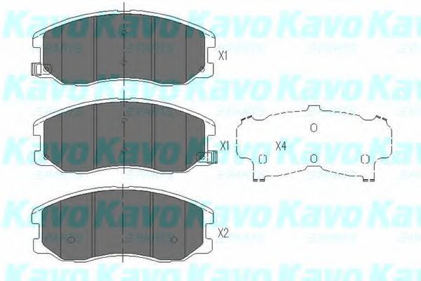 Гальмівні колодки дискові перед. Chervrolett Captiva 2,0 4WD 06- Opel Antara 2,0 06-