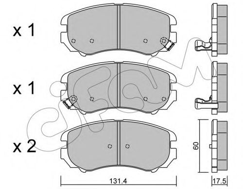 CIFAM - 822-503-0 - Колодка торм. HYUNDAI SONATA, TUCSON, KIA SOUL передн. (пр-во Cifam)