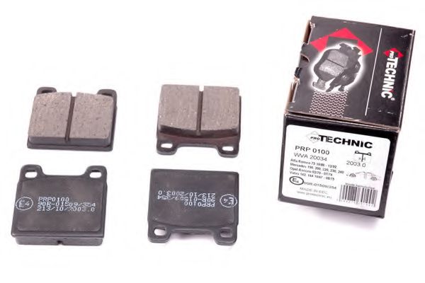 PROTECHNIC - PRP0100 - Гальмівні колодки дискові задн. Opel Ascona A, Kadett C /Volvo 140, 240