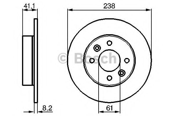 BOSCH - 0 986 478 273 - Тормозной диск