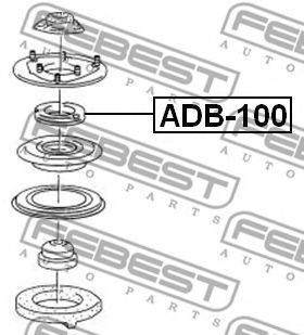 FEBEST - ADB-100 - ПОДШИПНИК ОПОРЫ ПЕРЕДНЕГО АМОРТИЗАТОРА AUDI 100 AVANT (4A/C4) 1990-1994