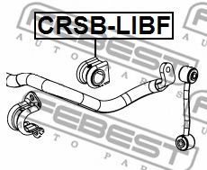 FEBEST - CRSB-LIBF - Втулка стабіліз.перед.внутр. Dodge Nitro -09/Jeep Liberty/Cherokee -09