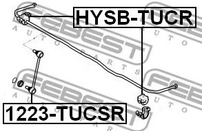 FEBEST - HYSB-TUCR - Втулка стабілізатора зад. Hyundai Tucson 04-/Kia Sportage (FQ) 07-