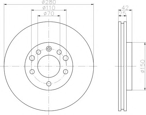 TEXTAR - 92091900 - Тормозной диск (Тормозная система)