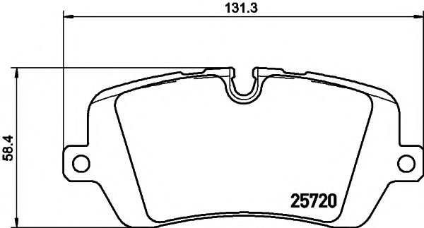 Гальмівні колодки диск.задні Range Rover IV 3.0D-5.0 12-