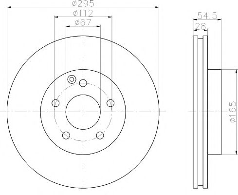 TEXTAR - 92115205 - Диск гальмівний MERCEDES E(W211) "F D=295mm "02-12