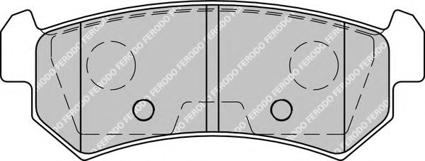 FERODO - FDB1889 - Гальмівні колодки дискові задні Daewoo Nubira/Chevrolet Lacetti 1.4 05-