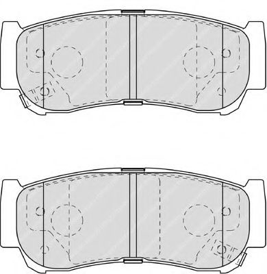 FERODO - FDB1910 - Гальмівні колодки дискові зад. Hyundai Santa Fe II 06-
