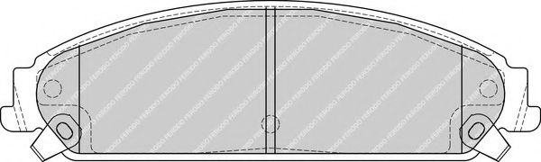 Гальмівні колодки дискові перед. Chrysler 300C 05-13 Dodge Caliber SRT4 08-09