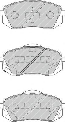 FERODO - FDB4194 - Гальмівнi колодки дисковi перед. Hyundai Tucson; Kia Sportage 1.6/2.0/2.0D 06.15-