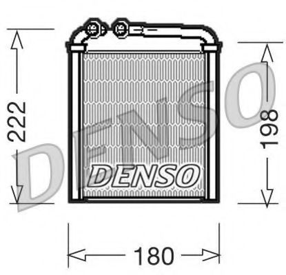DENSO - DRR32005 - Радіатор опалювання салону  SKODA SUPERB II, YETI; VW CC, EOS, GOLF PLUS, GOLF V, GOLF VI, PASSAT, PASSAT ALLTRACK, PASSAT CC, SCIROCCO, TIGUAN 1.2-3.6 10.03-