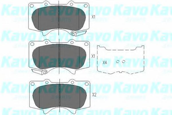 KAVO PARTS - KBP-9020 - Колодки тормозные передние Land Cruiser/Pajero 02-