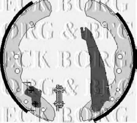 BORG & BECK - BBS6212 - BBS6212 BORG & BECK - Гальмівні колодки до барабанів
