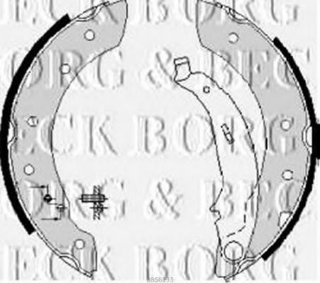 BORG & BECK - BBS6233 - BBS6233 BORG & BECK - Гальмівні колодки до барабанів