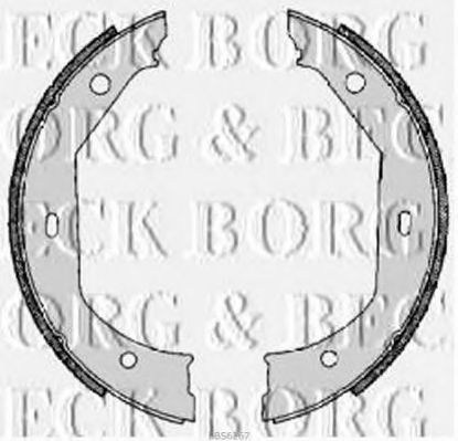 BORG & BECK - BBS6267 - BBS6267 BORG & BECK - Гальмівні колодки до барабанів