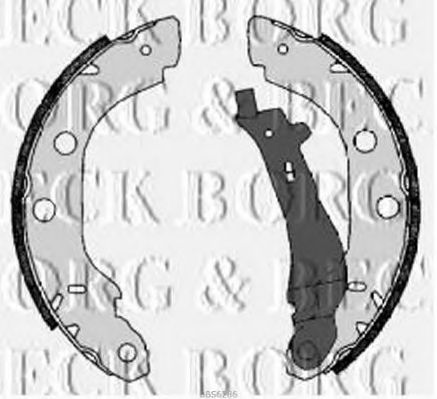 BORG & BECK - BBS6286 - BBS6286 BORG & BECK - Гальмівні колодки до барабанів