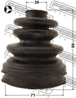 FEBEST - 2215-CDT - Пильовик ШРКШ внур. 22x75x96 Hyunda i30/Kia Ceed 07-