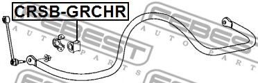 FEBEST - CRSB-GRCHR - ВТУЛКА ЗАДНЕГО СТАБИЛИЗАТОРА