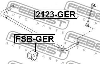 FEBEST - FSB-GER - ВТУЛКА ЗАДНЕГО СТАБИЛИЗАТОРА FORD MONDEO GE 2000-2007