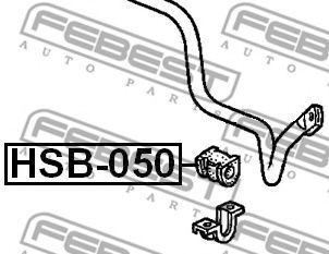 FEBEST - HSB-050 - Втулка стабіліз.перед.серед. Honda Accord CG (5D) 98-02