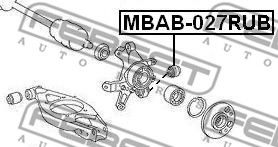 FEBEST - MBAB-027RUB - САЙЛЕНБЛОК ЗАДНЕЙ ЦАПФЫ MERCEDES BENZ C-CLASS 203 4 MATIC 2000-2007