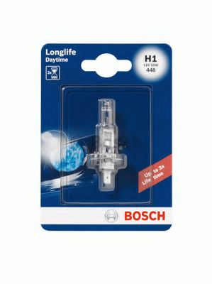 Лампочка Bosch H1 55W 12V Longlife Daytime BL
