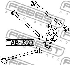 FEBEST - TAB-J520 - Сайлентблок задньої цапфи нижній Toyota Carina II 83-92,Corolla 83-97,Camry 84-, Avensis 97-